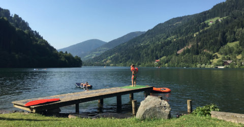 Am See mit Kindern